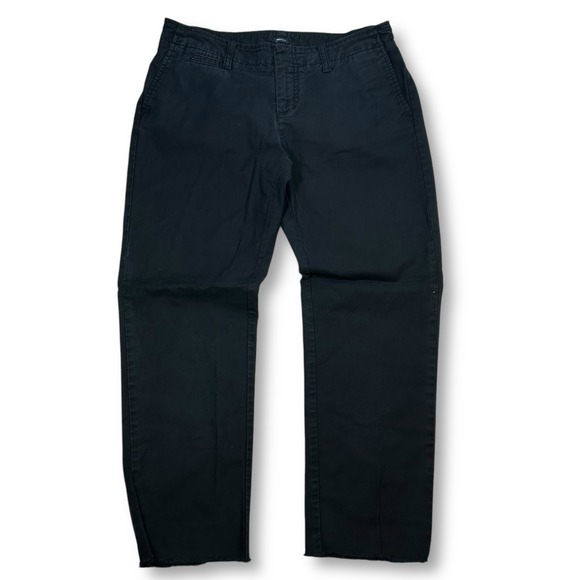 Gap Stretch Chino Pants Adjustable‎ Waist Black Casual Trousers Womens Size 10R - Picture 1 of 8